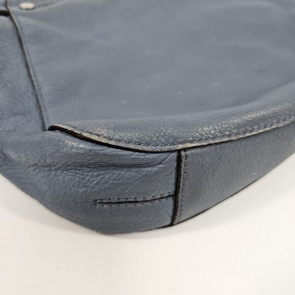 Michael Kors Megan Blue Leather Crossbody Bag with Chain Strap & Tassel Accent - Picture 9 of 12